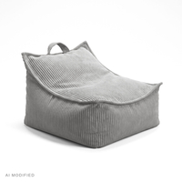 KiddyMoon KM-FTP-NEST Furniture Armchairs, Light Grey
