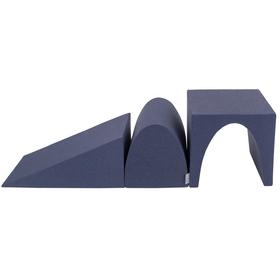 KiddyMoon foam playground wedge L/hill/tunnel PPZ-243, navy blue, Multi-Size