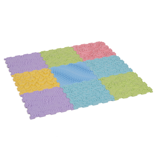 KiddyMoon Sensory Puzzle Mat for Kids Orthopedic Game Tiles, Multi, 9 Pieces