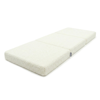 KiddyMoon Armchair For Kids with Teddy Bear Fabric Children Multifunctional Foam Mattress, creamy, Armchair
