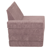 KiddyMoon Armchair Kids Foldable Children Multifunctional Foam Mattress Sofa Bed Folding Toddler Couch Chair for Playroom Bedroom Living Room, purple, Armchair