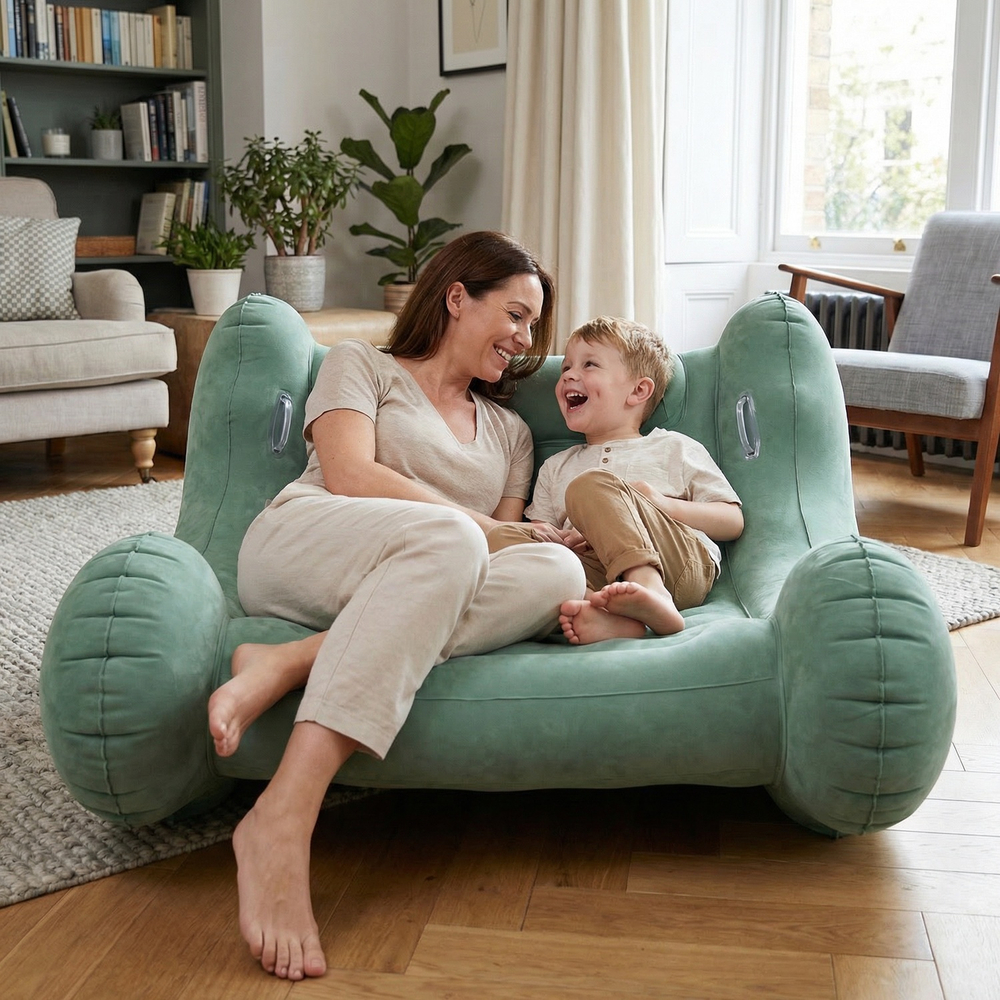 KiddyMoon Inflatable Sensory Rocker Chair For Kids With Pump And ...