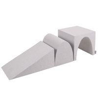 KiddyMoon foam playground wedge L/hill/tunnel PPZ-243, light grey, Multi-Size