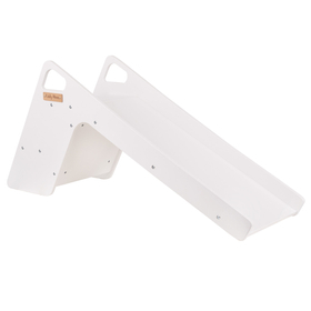 KiddyMoon Wooden Slide Chair 2in1 for Children, Slide for Ball Pit SC-002 White, Large