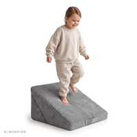 KiddyMoon Modular Children's Polyester Wedge Cushion, dark grey, M