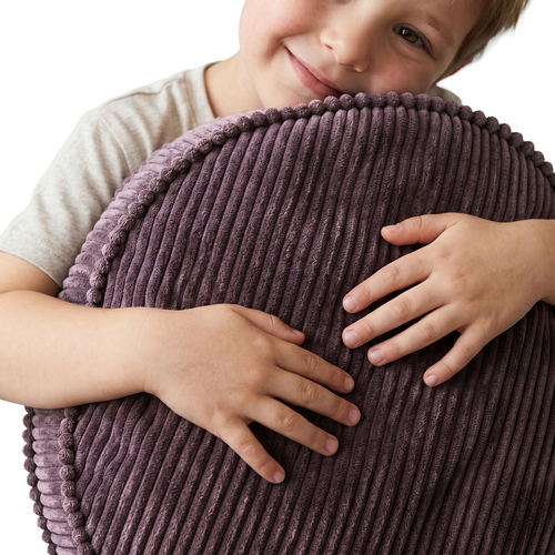 KiddyMoon 3-Piece Foam Elements for Kids Children's Room Accessory, dark grey-purple-light grey, Mx3