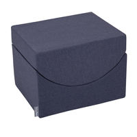 KiddyMoon Foam Playground for Kids Obstacle Course for Children Montessori Toy for Babies Soft Construction Blocks Element, Ramp/Halfshaft, Certified Made in The EU, darkblue:-, Multi-Size