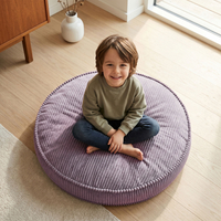 KiddyMoon 3-Piece Foam Elements for Kids Children's Room Accessory, dark grey-purple-light grey, Lx3