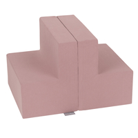 KiddyMoon Foam Playground for Kids Obstacle Course for Children Montessori Toy for Babies Soft Construction Blocks Element, Steps/Steps, Certified Made in The EU, heather:-, Multi-Size