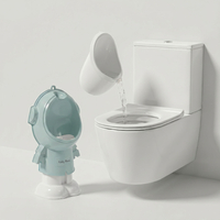 KiddyMoon Potty Training For Children Urinal for Boys Astronaut Design, Blue, UNI