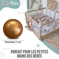 KiddyMoon Soft Plastic Play Balls ∅ 7cm/2.75in Multi-colour Made in EU, l.green/green/yellow/light pink/pink