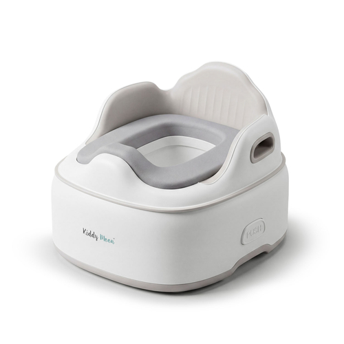KiddyMoon Potty Training Chair for Toddlers Lockable Cover Anti-Slip Elements, Beige, UNI