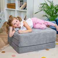 KiddyMoon Multifunctional Foam Mattress, Foldable Armchair for Kids, Children’s Sofa, Folding Couch Chair, green, Mattress