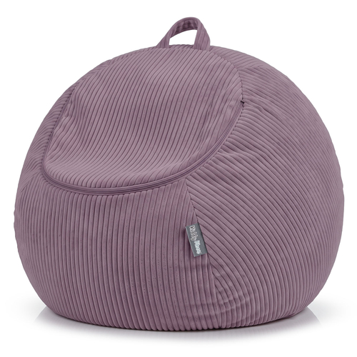 KiddyMoon Bean Bag for Children 2-in-1 Storage for Toys 80x80x50cm, fioletowy