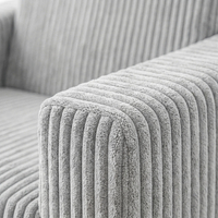 KiddyMoon Folding Children's Foam Armchair 2-in-1 Convertible Sofa for Kids, light grey, UNI