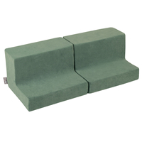 PPZV-232 KiddyMoon Foam playground sand beige VELVET steps/steps, forest green, Multi-Size