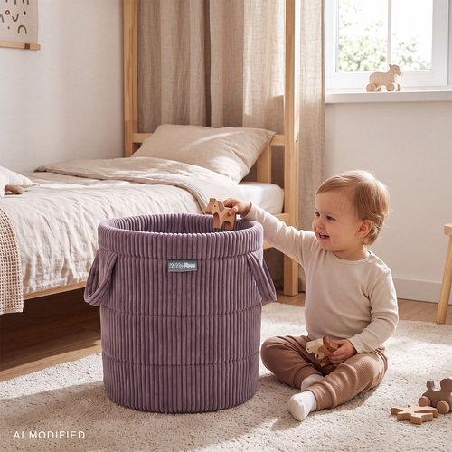KiddyMoon KM-BIN Toys basket, Purple