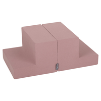 KiddyMoon Foam Playground for Kids Obstacle Course for Children Montessori Toy for Babies Soft Construction Blocks Element, Steps/Steps, Certified Made in The EU, heather:-, Multi-Size