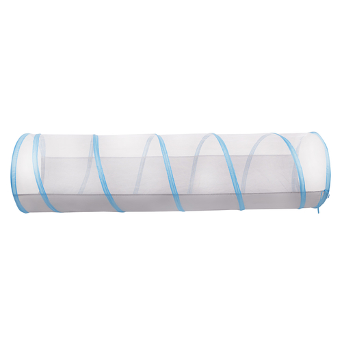 Play Tunnel For Kids Toddlers Pop Up Crawl Tunnel Foldable Crawling Play Tent for Children Perfect For Indoor And Outdoor Easy To Assemble, grey-blue:babyblue/blue/pearl, 100 Balls