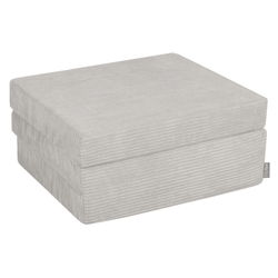 KiddyMoon Multifunctional Foam Mattress Foldable Bed Armchair Kids Children Sofa Folding Toddler Couch Chair for Playroom Bedroom Living Room, light grey, 165x70x10 cm