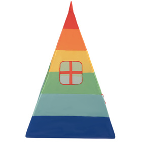 Teepee Tent for Kids Play House With Balls Indoor Outdoor Tipi, multicolor:mint/yellow/green/blue/red/orange, 200 Balls