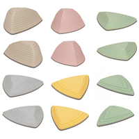 KiddyMoon Balance Stones for Children Stepping Stones Kids Balance River Stones Non-Slip Balance Beams Balance Blocks Anti-Slip Toys Obstacle Course Toddler Balance Motor Skills, Multicolor, 12 Pieces