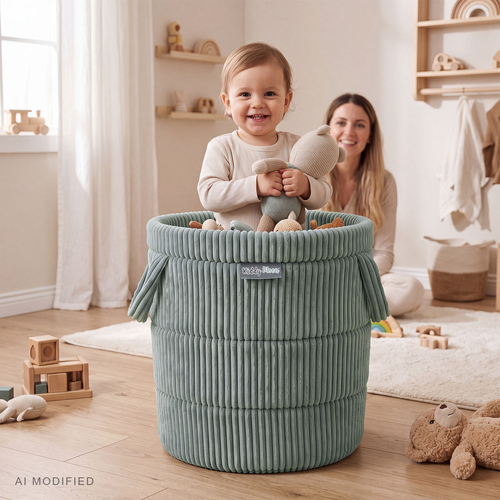KiddyMoon KM-BIN Toys basket, Green