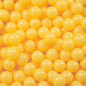 KiddyMoon Soft Plastic Play Balls ∅ 6cm / 2.36 Multi Colour Made in EU, yellow, 300 Balls/6cm-2.36in