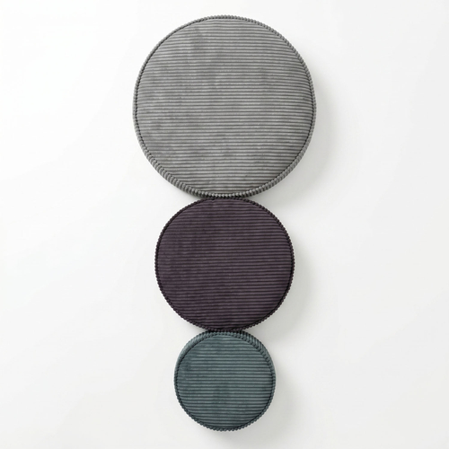 KiddyMoon 3-Piece Foam Elements for Kids Children's Room Accessory, zielony-fioletowy-jasnoszary