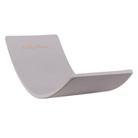 KiddyMoon Wooden Balance Board for Children Wooden Swing Board Montessori Toy for Kids Balancing Board for Babies 80x30cm, grey, 83x29,5x1,7/Felt