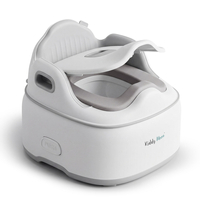 KiddyMoon Potty Training Chair for Toddlers Lockable Cover Anti-Slip Elements, Grey, UNI