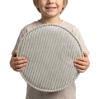 KiddyMoon 3-Piece Foam Elements for Kids Children's Room Accessory, dark grey-purple-light grey, Sx3