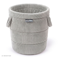 KiddyMoon KM-BIN Toys basket, Light Grey