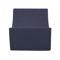 KiddyMoon Foam Playground for Kids Obstacle Course for Children Montessori Toy for Babies Soft Construction Blocks Element, Ramp/Halfshaft, Certified Made in The EU, darkblue:-, Multi-Size