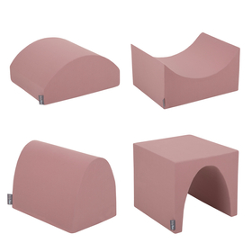 KiddyMoon Foam playground - Hill/Tunnel/Ramp L/halfshaf L PPZ-234, heather, Multi-Size