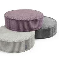 KiddyMoon 3-Piece Foam Elements for Kids Children's Room Accessory, dark grey-purple-light grey, Mx3