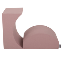 KiddyMoon Foam Playground for Kids Obstacle Course for Children Montessori Toy for Babies Soft Construction Blocks Element, Ramp/Halfshaft, Certified Made in The EU, heather:-, Multi-Size