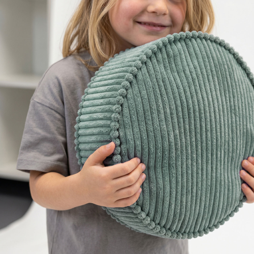 KiddyMoon 3-Piece Foam Elements for Kids Children's Room Accessory, green-beige-dark grey, Sx3