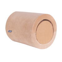 KiddyMoon Foam Playground Velvet for Kids Obstacle Course for Children Montessori Toy for Babies Soft Construction Blocks Element, Tunnel/Hill, Certified Made in The EU, desert pink, barrel/roller