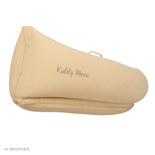 KiddyMoon Inflatable Sensory Peapod Chair For Kids With Handles And Pump, Beige, L