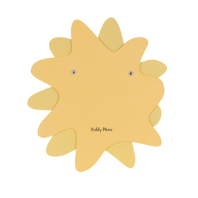 KiddyMoon wall decor kids room nursery wood mdf multiple shapes 3D, sun: yellow, UNI