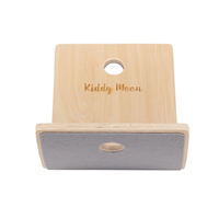 KiddyMoon Wooden Balance Board for Children Wooden Swing Board with Rope Montessori Toy for Kids Made of Wood Balancing Wobble Board for Babies 80x30cm, natural, board
