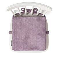 KiddyMoon Kids Booster Seat Cushion For Chair, 10 Cm Foam Padded Seat With Removable Washable Cover And Ties, purple, 33x33x10