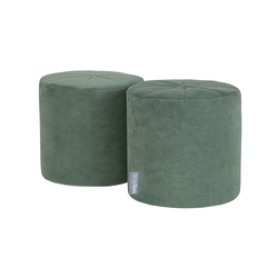 KiddyMoon Foam Playground Velvet For Kids Obstacle Course For Children Montessori Toy For Babies Soft Construction Blocks Element, forest green, pouf/pouf