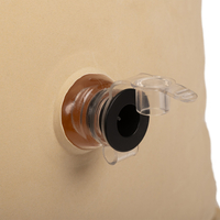 KiddyMoon Inflatable Sensory Peapod Chair For Kids With Handles And Pump, Beige, M