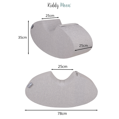 KiddyMoon Foam Soft Seesaw Rocker Ride-On Hopper Bean Bouncy Jumping Playing for Children, Montessori Toy For Kids Made of Foam, Made in The EU, forest green, M