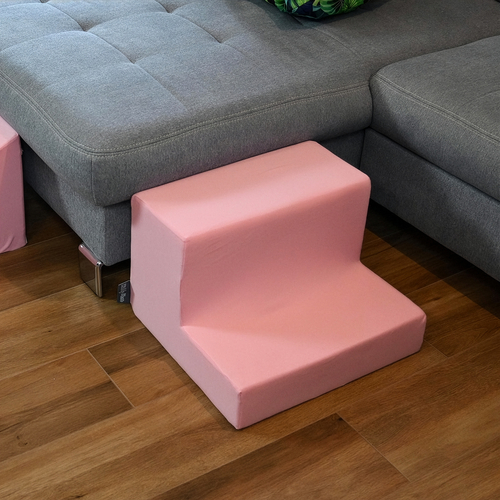 KiddyMoon Foam Playground for Kids Obstacle Course for Children Montessori Toy for Babies Soft Construction Blocks Element, Steps, Certified Made in The EU, pink:-, Multi-Size