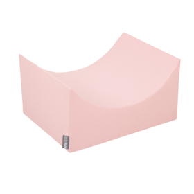 KiddyMoon Foam Playground for Kids with Round Ballpit ( ∅ 7cm/2.75In) Soft Obstacles Course and Ball Pool, Certified Made In The EU, pink:pastel beige/light pink/pearl, Ballpit (200 Balls) + Version 6