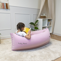 KiddyMoon Inflatable Sensory Peapod Chair For Kids With Handles And Pump, Pink, M