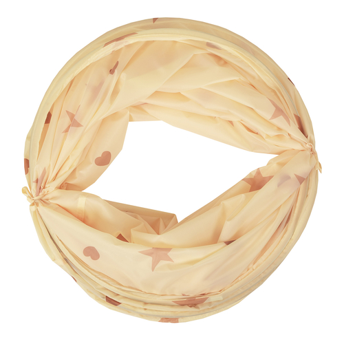 Pop-Up Play Crawl Tunnel with balls for Toddlers Kids, Light Beige: Pastel Beige/White/Pearl, 400 Balls